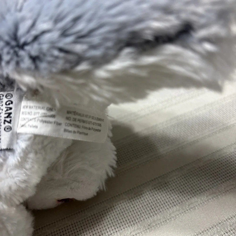 Webkinz Gray Husky Puppy Dog Plush 8